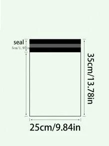 100pcs White Express Delivery Bags For E-Commerce Logistics Packaging, Waterproof Clothing Packaging Bags, Airplane Box Bags Back To School