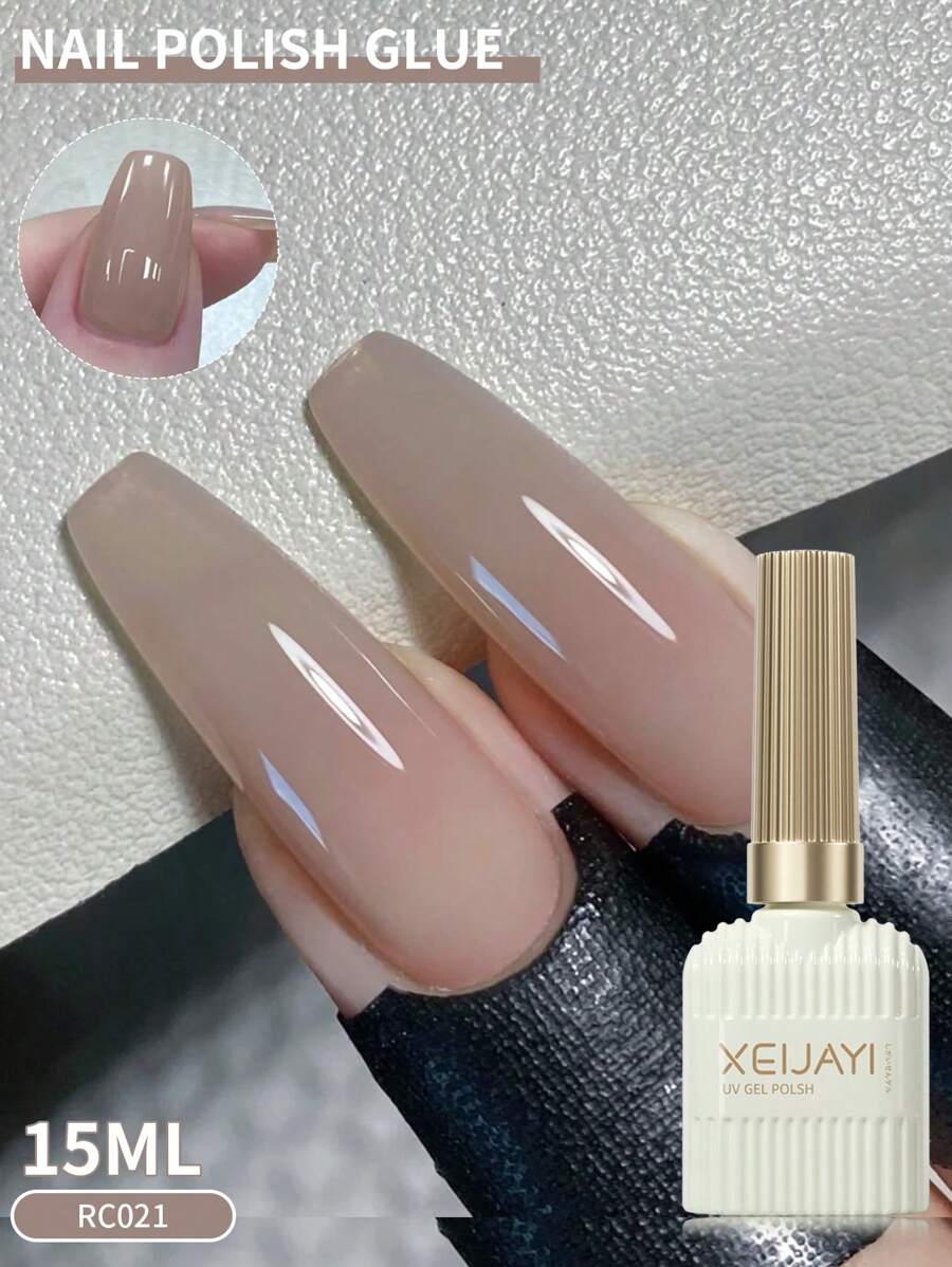 XEIJAYI 1瓶15毫升凝胶指甲油，四季皆宜的美甲产品，可卸LED凝胶指甲油，DIY家用美甲沙龙，夏季美甲护理礼物，送给女士和女孩的指甲