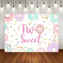 Avezano Donut Two Sweet Birthday Backdrop Second Birthday Party Decorations Background Sprinkles Donut Happy 2nd Birthday Party Supplies,Christmas - Multicolor - View 4