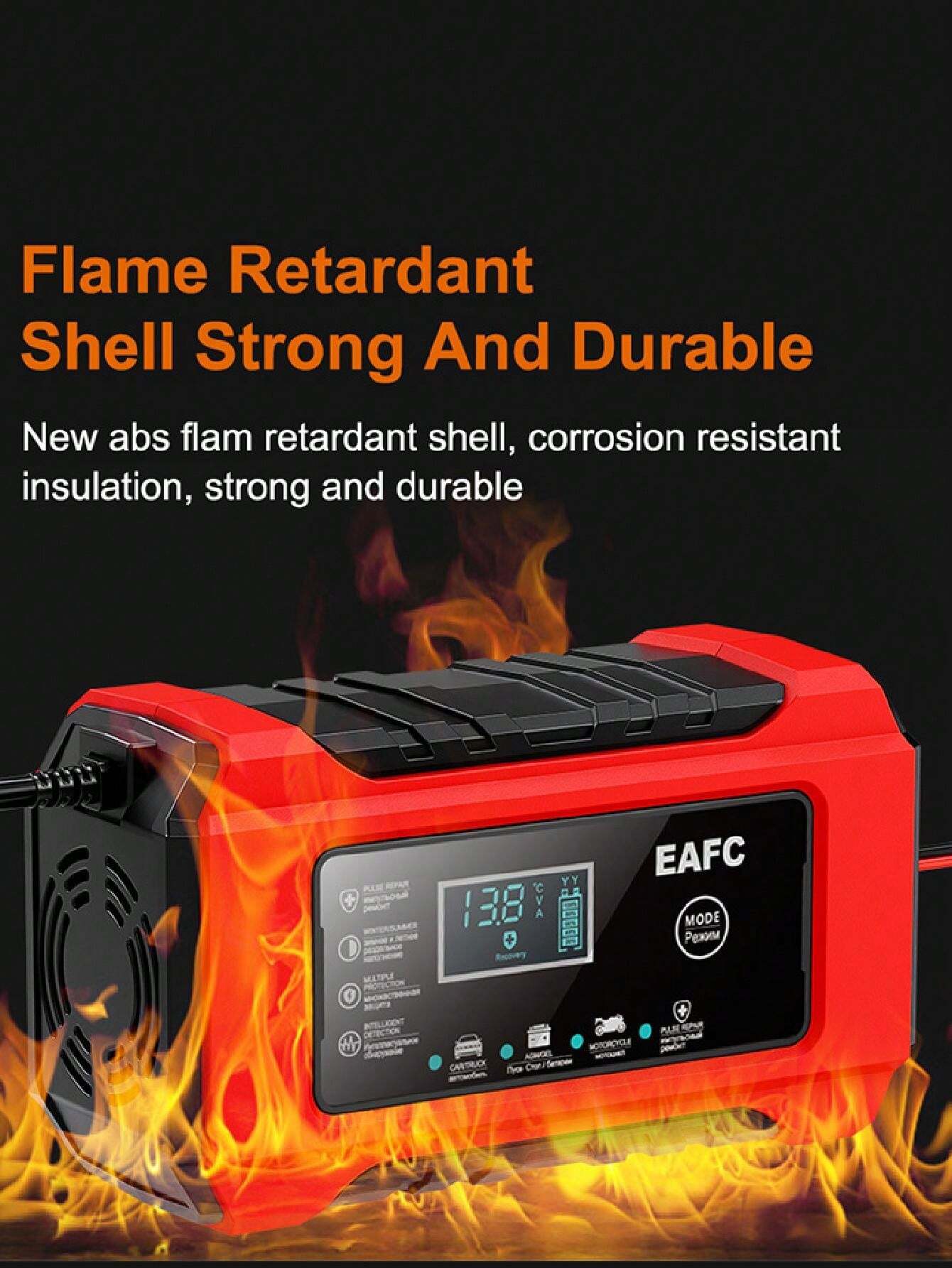 Car Battery Charger, 12V 6A Smart Battery Trickle Charger Auto 12V