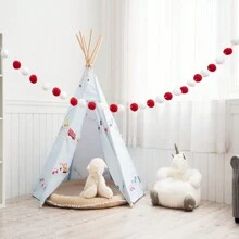 1pc/3cm Colorful Wool Felt Ball Plush Ball (Sold As A Set) For Fireplace Room Decoration, Baby Stroller Decor, Easter, Thanksgiving, Wall Decoration, Party Ornament, Home Decor , Room Decor, Wall Decor Gifts Birthday Graduation Christmas Decorations Christmas