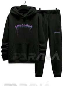 Men Hoodies - 黑色 - 查看 2