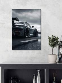 1 Pieza Impresión en lienzo de auto, Pintura artística de supercarros elegantes, Póster de arte de automóvil, Regalo de carreras, Arte en lienzo, Decoración de pared sin marco