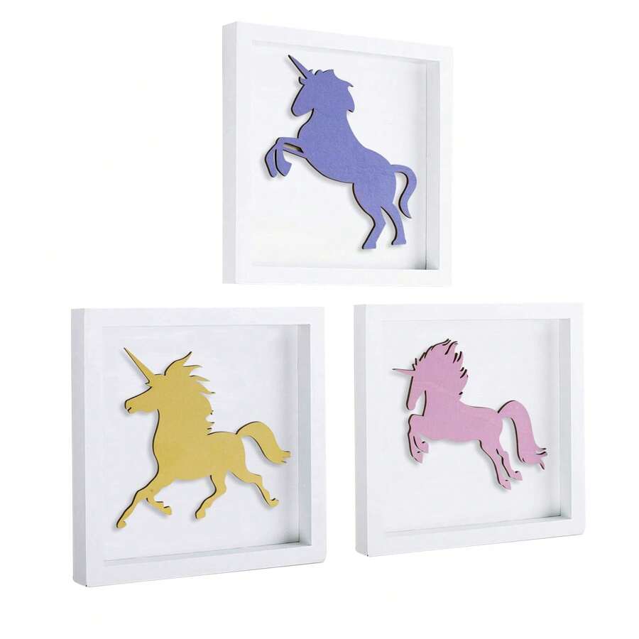 Zamety Afbeeldingen kinderkamer decoratie, 3-delige set poster 30 x 40 cm, poster kinderkamer roze haas, mooie wandposter roze, babykamer, decoratie geschikt voor kamer en woonkamer, zonder lijst
