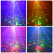 Sprachaktivierte 2-in-1 Mini-Laserleuchte mit Fernbedienung, USB-Aufladung, Party-Licht, DJ-Disco-Licht, kostenlose Installation für Zuhause, Party, Geburtstag, Club, Camping, Feiertage, Halloween, Weihnachten Lichtshow