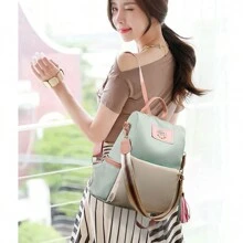 Modern Backpack For Urban Adventures, School Backpack - Beige - View 4