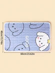 1 miếng lót thay tã chống thấm nước họa tiết cừu cho trẻ sơ sinh phù hợp với nôi, cũi trẻ em hoặc xe đẩy, mọi mùa, đồ dùng ngoài trời, quà tặng trang trí tiệc mừng em bé chào đời - Nhiều màu - Xem 2