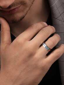 قطعة واحدة خاتم من الفولاذ المقاوم للصدأ قابل للدوران مع اسم / تاريخ مخصص ، تخفيف القلق وهدية للأصدقاء / الأزواج ، ذهبي ، فضي ، أنيق ، موضة الخريف ، كاجوال ، فينتدج ، عتيق ، متعاقد ، بسيط ، مخصص ، فريد ، هدايا مثالية لها ، صديقته ، أمها ، الأسرة ، الأصدقاء ، ابنتها ، أجدادها لأعياد الزواج ، أعياد الميلاد ، الاستخدام اليومي ، الحفلات الراقصة ، عيد الأم ، عيد الحب ، التخرج ، الزفاف