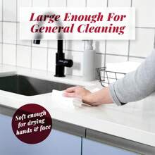 25/50/100 Large Disposable Guest Towels For Bathroom, Premium Linen-Like, Multi-Fold, Cloth-Feel Napkins, A Hygienic Solution For Kitchen, Party, Weddings And Events - White - View 8