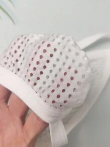 DomiGe 1入組性感白色透視網眼透視男士丁字褲，超低腰和無縫襠製