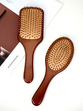 1 pieza /2 piezas Peine de bambú con cojín de aire grande, cepillo de pelo con mango de bambú, peine de bambú natural con cepillo desenredante, adecuado para mujeres, hombres y niños, peine desenredante portátil para masajear el cuero cabelludo, cabello fino/rizado/seco (café), de vuelta a la escuela, artículos esenciales de viaje y vacaciones, para mujeres, cepillos, cepillo de pelo, cepillo de borde del cabello, cepillo desenredante, barbero, equipo de peluquería, peinado, peluquería, cepillo de pelo, juego de cepillos de pelo, peine de pelo, peine para rizos, cepillo desenredante, cepillo de pelo para mujeres, barbería, equipo de peluquería