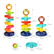 0-3 Years Baby & Toddler Educational Fun Roller Coaster Ball Game, Stacking & Rotating Learning Toys - Multicolor - View 6