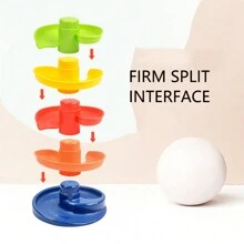 0-3 Years Baby & Toddler Educational Fun Roller Coaster Ball Game, Stacking & Rotating Learning Toys - Multicolor - View 4