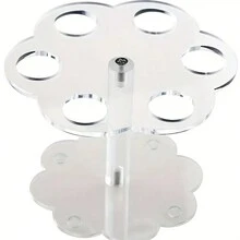 1pc 6-Hole Transparent Ice Cream Cone Display Stand, Waffle Cone Holder, Sweet Cone Rack - Clear - View 4