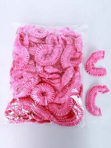 100pcs Reusable Waterproof Shower Cap, Multi-Color Food Wrap Fresh Keeping Film, Home Decoration, Christmas Gifts, Home Gifts, Room Decoration - Multicolor - View 4