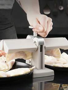 1 件装自动饺子机双头 DIY 饺子模具面食制作器厨房工具 - 白色 - 查看 3