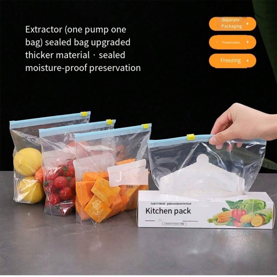 Nut SelfSealing Ziplock Bag, Airtight Plastic Storage Bag For Home