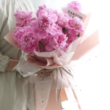 1卷5碼星月網紗~棒棒糖花束禮品DIY花包裝紙網紗 - 黑色 - 查看 7