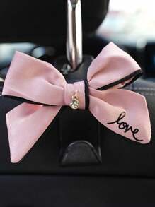 2入組高端豪華粉色蝴蝶結車掛鉤