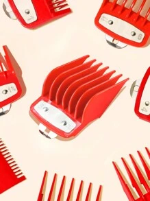 1 set de 8 piezas Juego de peines guía para cortapelos para hombres, compatible con recortadoras de cabello 8148, herramientas para el cabello, productos y accesorios para peluquería, salón de belleza, esenciales de viaje, vuelta al cole, accesorios para el cabello para mujeres, cepillo para peinado hacia atrás, accesorios de peluquería, secador de pelo - Multicolor - Ver 4