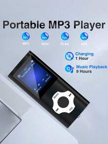 Reproductor de música MP3 Mini de metal Walkman con pantalla y múltiples idiomas - negro - Negro - Ver 5