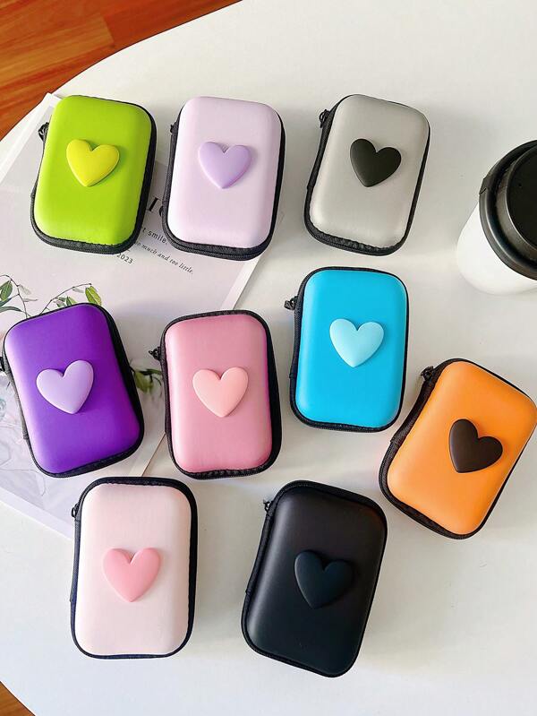 Cartoon Creative Anti-Fall Zipper Bag For Data Cables, Chargers, Earphone Wires And Other Electronic Accessories Storage Cable Organizer