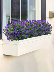 1/3pcs Artificial Plant Fake Flowers, For Indoor & Outdoor Garden, Patio, Window Decoration, Wedding Centerpiece, Home Decor, Flower Arrangement, Party Table Centerpiece, New Year Decoration. - Purple - View 4