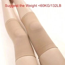 2 Pcs Free Size Women's Compression Sports Knee Support Protector Knee Brace Pad Gym Accessories Knee Support - Multicolor - View 3
