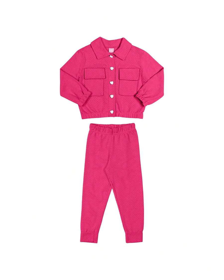 Young Girls Sets - Màu Hồng Tươi - Xem 1