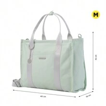 TOTTO Crossbody Bag Green Meadow Mist TBag M 40x32x18 Cm 100% Cotton 18oz Canvas 210g - 綠色 - 查看 2