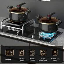 1pc Upgraded Thickened Enamel Pressure Cooker And Soup Pot, 26cm/10.2inch, Large Capacity, Quick Cooking, Non-Stick, Suitable For Restaurants And Home Kitchens, Gas Stove And Electric Stove Compatible, 2 Colors (Cannot Dry Cook) - Black Upgrade - View 6