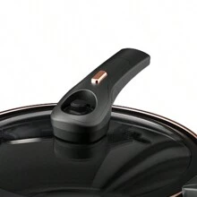 1pc Upgraded Thickened Enamel Pressure Cooker And Soup Pot, 26cm/10.2inch, Large Capacity, Quick Cooking, Non-Stick, Suitable For Restaurants And Home Kitchens, Gas Stove And Electric Stove Compatible, 2 Colors (Cannot Dry Cook) - Black Upgrade - View 10