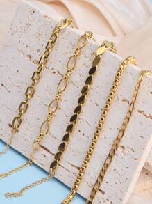 A Versatile Stainless Steel Gold-Plated Bracelet With Multiple Styles For Both Men And Women - Yellow Gold - View 11