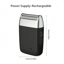 1入組強大可充電剃刀專業長續航電動剃刀光頭刮鬍機迷你鬚髮修剪器