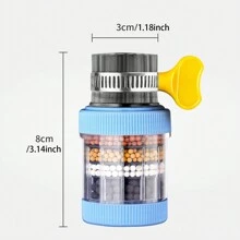 Filtro de agua universal para grifo para uso doméstico, purificador de agua a prueba de salpicaduras para grifo de cocina - Multicolor - Ver 8