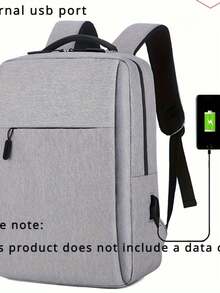 Mochila Escolar Multifuncional con Puerto USB para Laptop - Comodidad y Estilo para el Día a Día - Negro - Ver 7