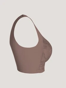 3入組蕾絲無背包裝胸罩，無縫推薦無線背心式上衣適用於女士 - 彩色 - 查看 6