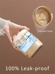 1 件不锈钢真空保温便携式午餐盒 500 毫升保温午餐食物加热器卡通汤杯保温容器便当盒带折叠勺、厨房、圣诞礼物 - 彩色 - 查看 3