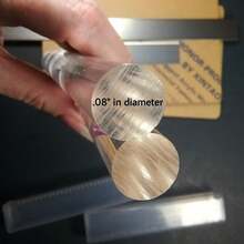 2Pcs Polymer Clay Roller Tools Acrylic Rod Clay Rolling Pin With Thickness Rings Kit Pottery Clear Slab Roller Accessories Supplies - White - View 3