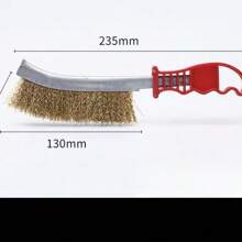 Grill Brush, Stainless Steel Rust Removal And Grout Cleaning Wire Brush With Copper Bristles And Chisel Scraper For Kitchen - Copper Wire Brush - View 4