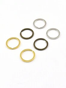 5pcs/Pack 28mm Flat Circle Keychain Pendant DIY Accessories Closed Jump Ring For Jewelry Making