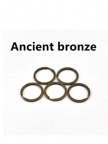 5pcs/Pack 28mm Flat Circle Keychain Pendant DIY Accessories Closed Jump Ring For Jewelry Making