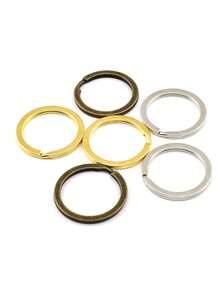 5pcs/Pack 28mm Flat Circle Keychain Pendant DIY Accessories Closed Jump Ring For Jewelry Making