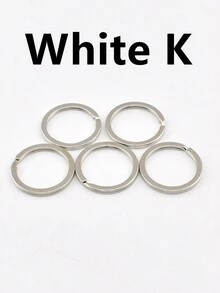 5pcs/Pack 28mm Flat Circle Keychain Pendant DIY Accessories Closed Jump Ring For Jewelry Making