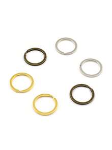 5pcs/Pack 28mm Flat Circle Keychain Pendant DIY Accessories Closed Jump Ring For Jewelry Making