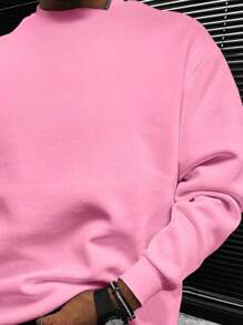 Men Sweatshirts - 淺粉色 - 查看 2