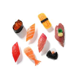 8pcs Cute Fridge Magnets, Fun Magnets, Realistic Sushi Refrigerator Magnets Suitable For Whiteboards, Maps, Home Decor Magnetic Objects, Even Simulated Food Games