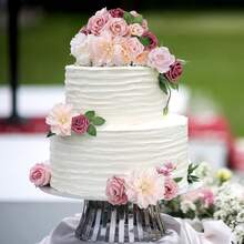 Rose Artificial Flowers Combo Fake Flowers Pink Roses Silk Flowers With Stems For DIY Bridal Wedding Bouquets Centerpieces Arrangements Table Party Baby Shower Home Decor (Champagne Pink)