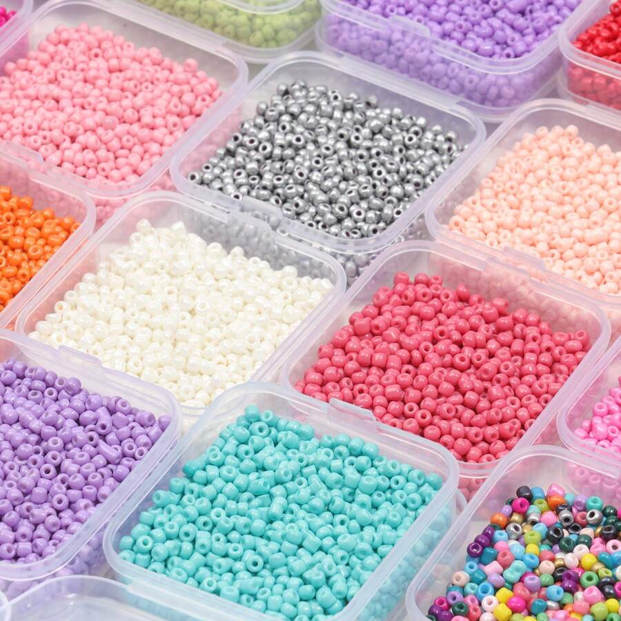 1box 3mm Beads Czech Glass Seed Beads Small Round Loose Bead For DIY Bohemia Earrings Bracelet Jewelry Making Accessories 1000pcs/Box - Seed Beads - View 1