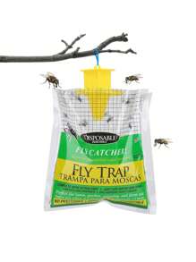 "-Safe 1 Piece" Outdoor Hanging Fly Trap - Pre-Baited Disposable Bag, Suitable For Farm, Patio And Camping |  PP Material | Safe For Livestock And Pets, 1pc - Yellow - View 11